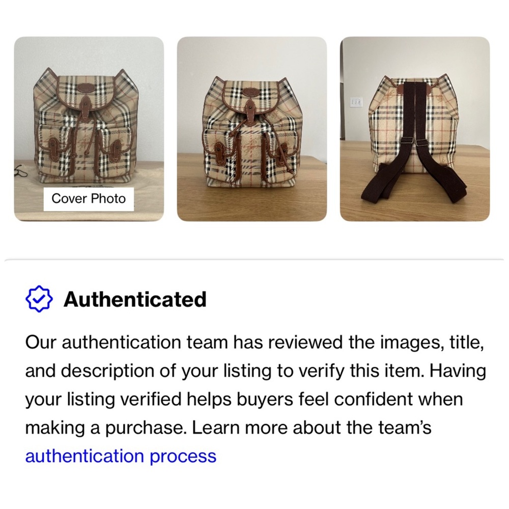 Burberrys Vintage Backpack With COA - Picture 17 of 17